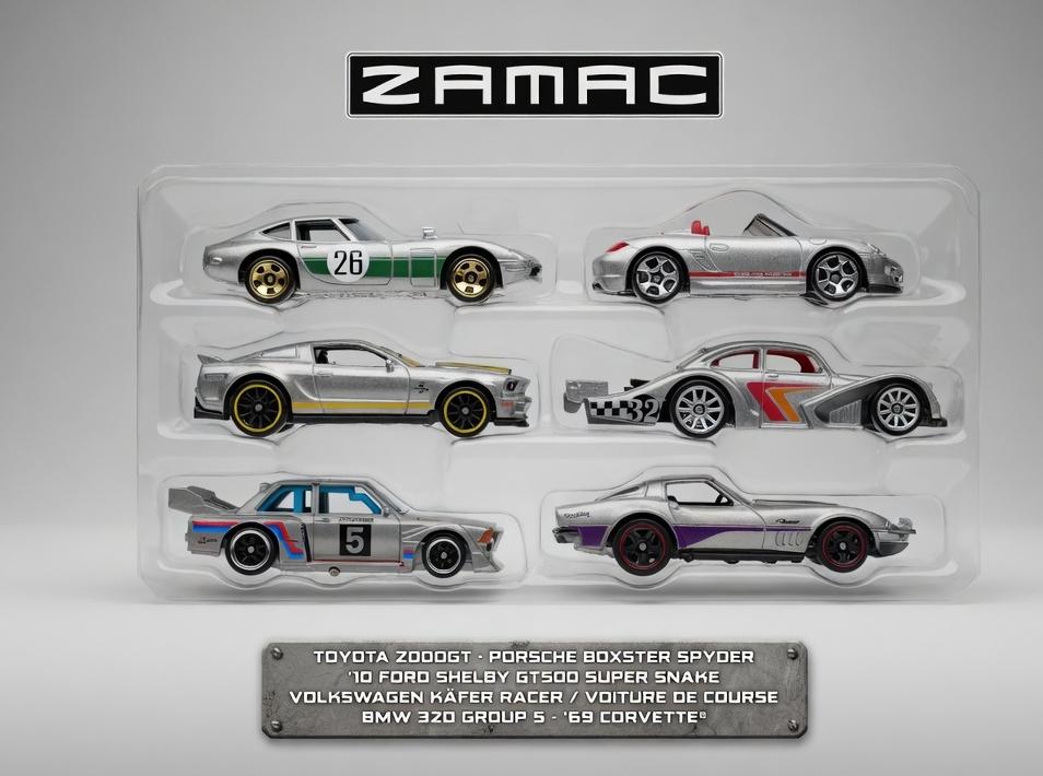 Hotwheels Silver SeriesVolkswagen Golf MK2, Porsche 911 Gt3,Aston Martin One-77'92Bmw M3 ,'73Volvo 142 Gl , '16 Mercedes-Amg GT3