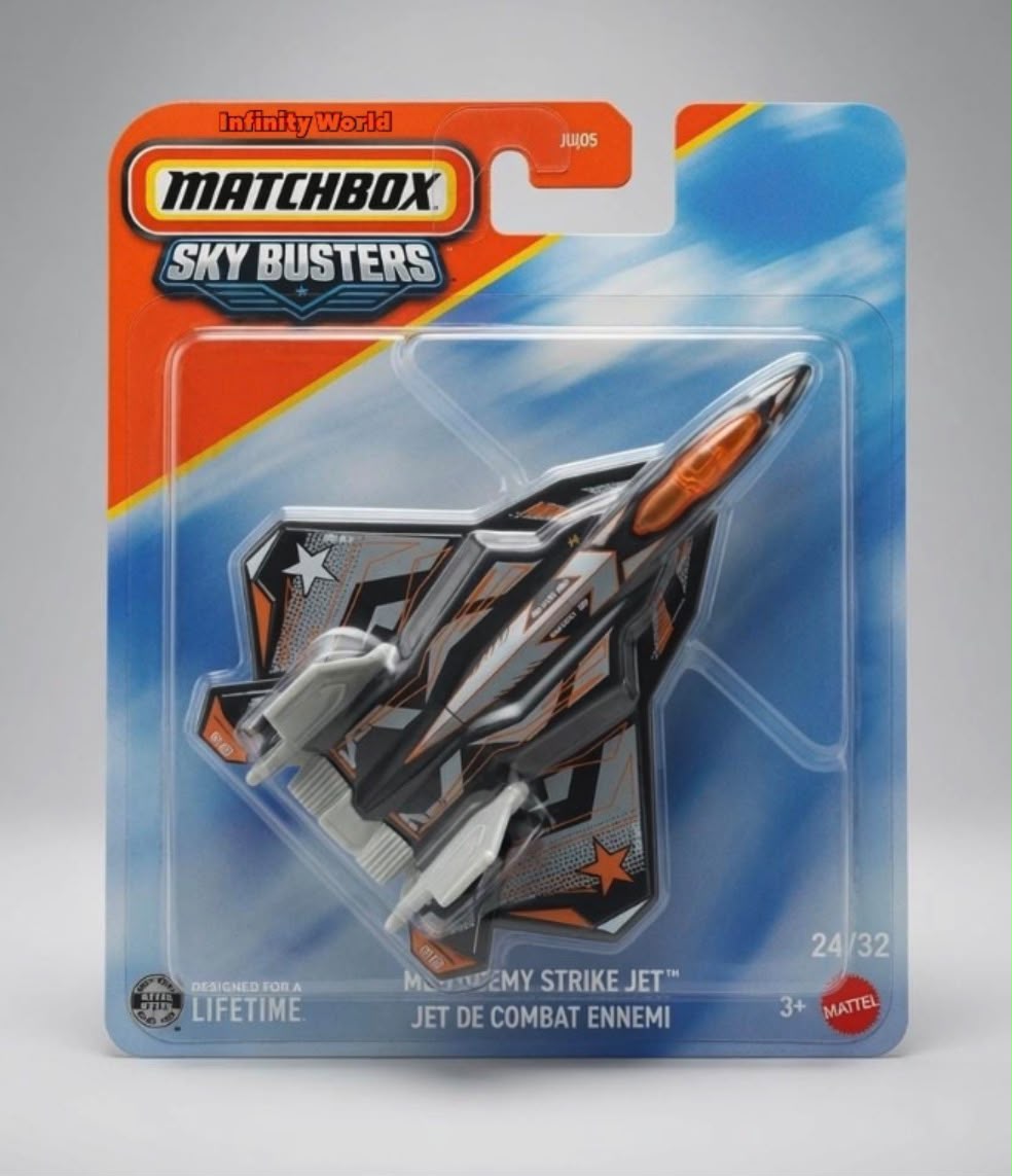 Matchbox Sky Busters Mbx Enemy Strike Jet Jet De Combat Enemi