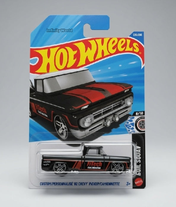 Hotwheels Custom / Personnalise'62 Chevy Pickup/Camionnette Rod Squad