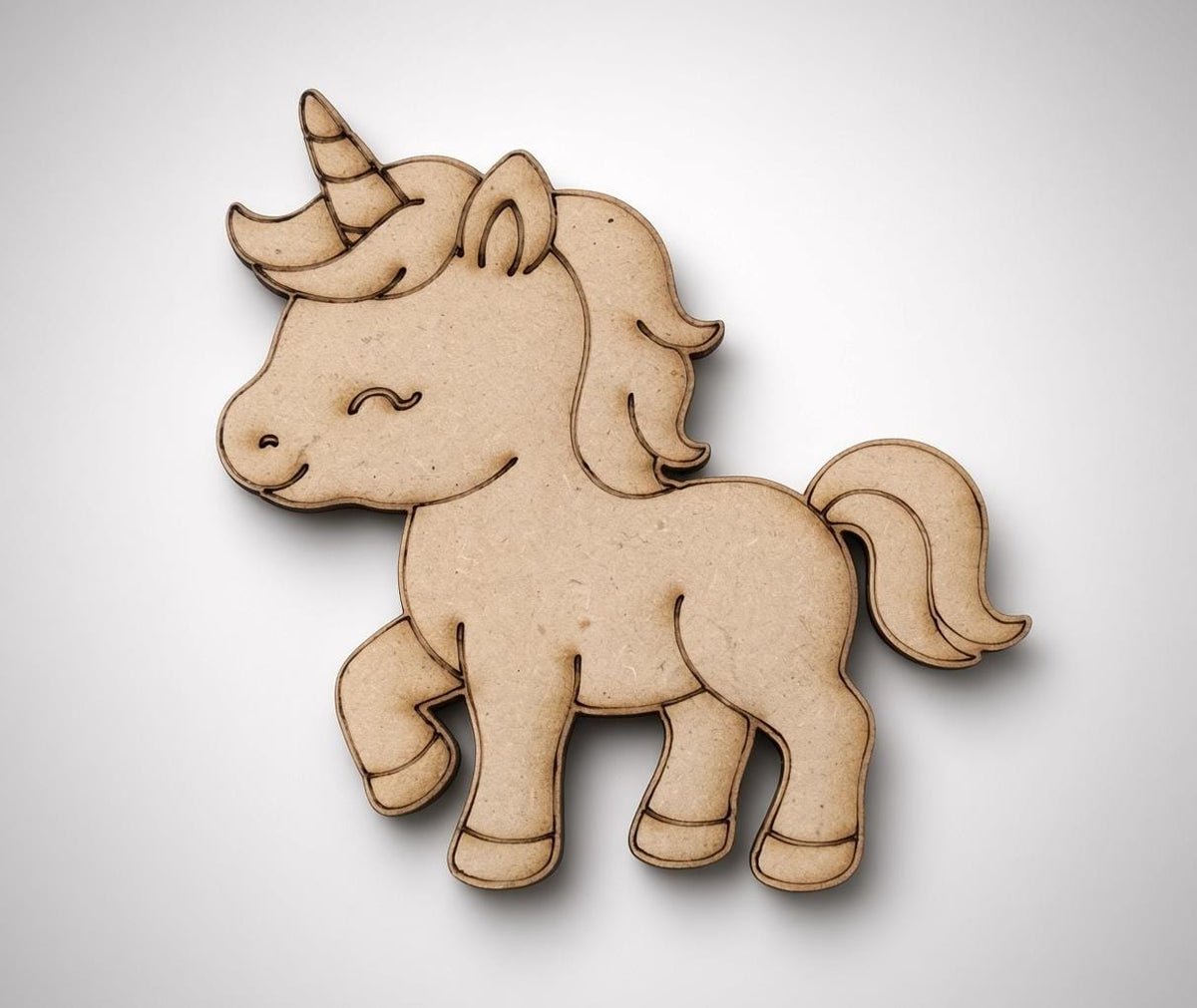 DIY MDF Unicorn Fridge Magnet