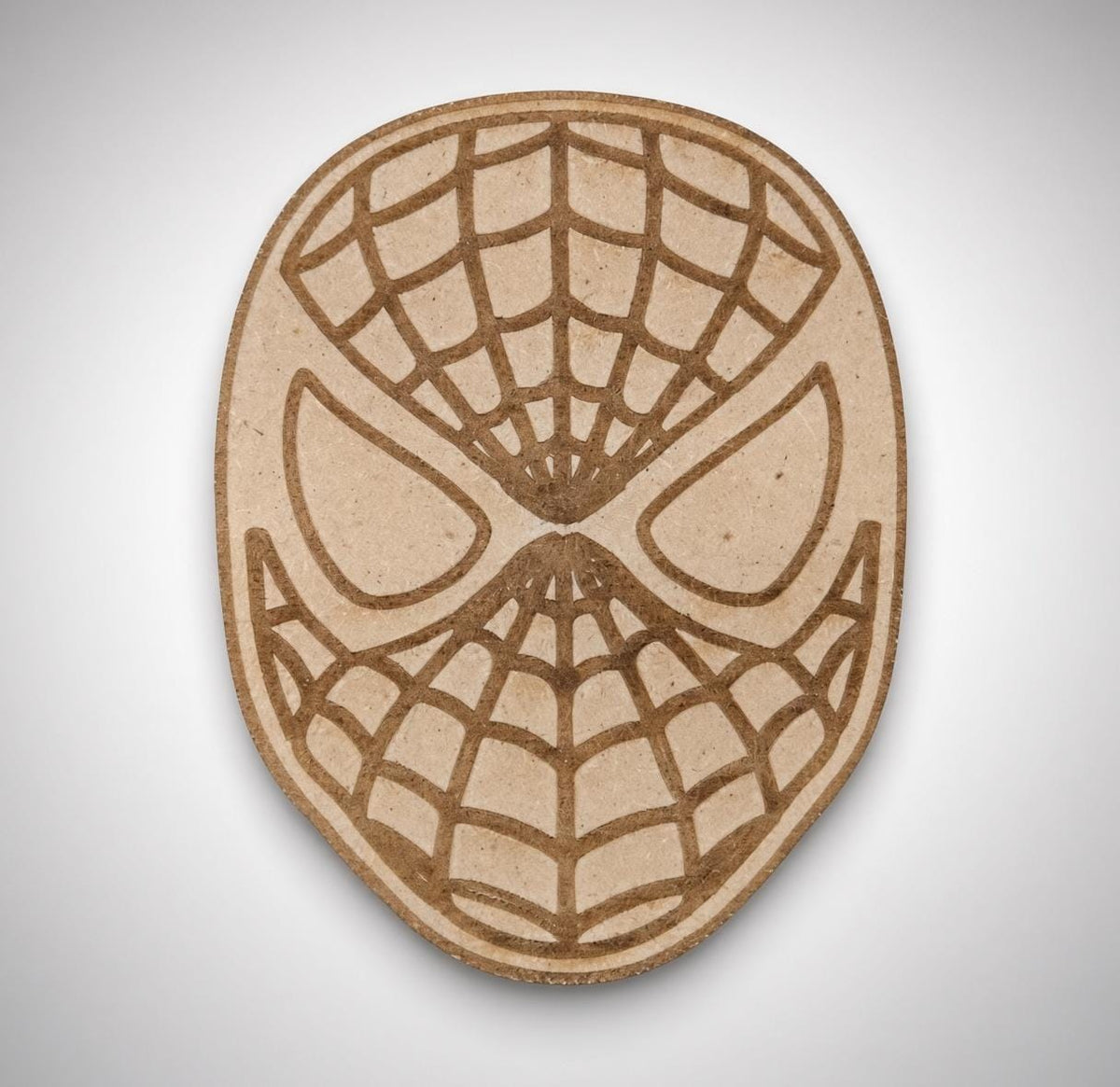 DIY MDF Spider-Man Mask Fridge Magnet