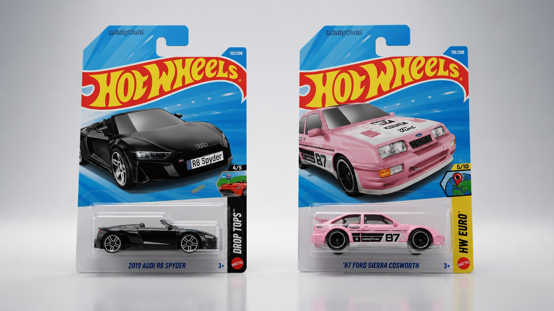 Hotwheels Collector’s Guide: 2019 Audi R8 Spyder and ’87 Ford Sierra Cosworth