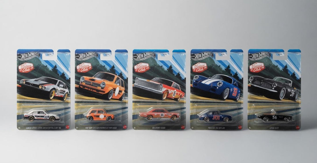 Hotwheels Vintage Racing Series: Classic Legends Die-Cast Collection
