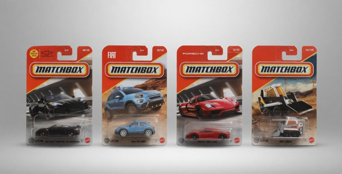 Matchbox Die-Cast Lineup: Corvette, Porsche & Fiat 500X Models