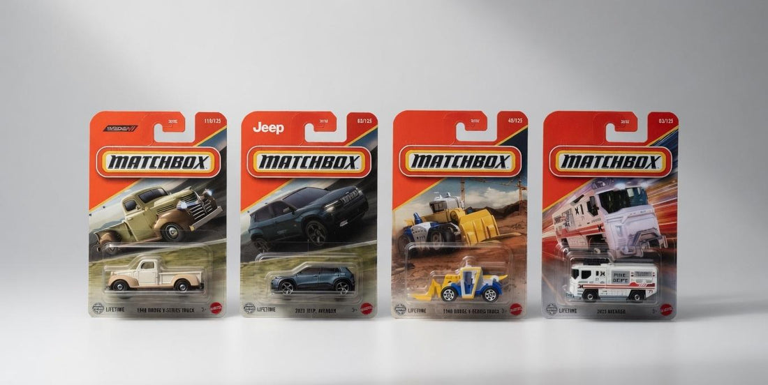 Matchbox Die-Cast Collection: Vintage Dodge, Jeep Avenger & Rescue Vehicles