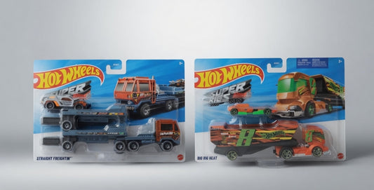 Hotwheels Super Rigs Collection: Powerful Transport Trucks with High-Speed Cars