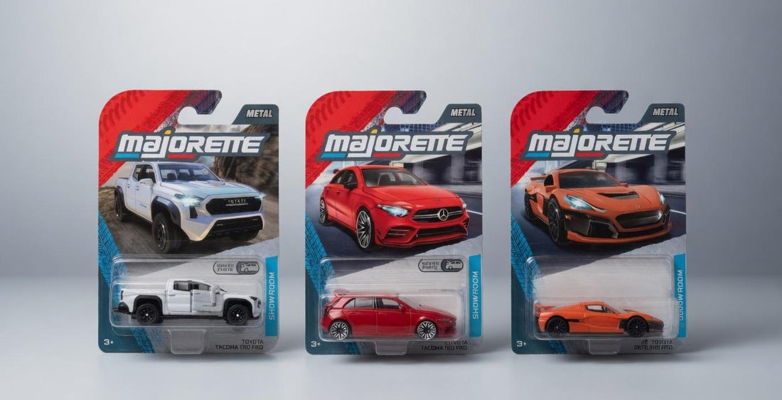 Majorette Die-Cast Lineup: Pickup Power, Luxury Hatchback & Sports Car Thrill