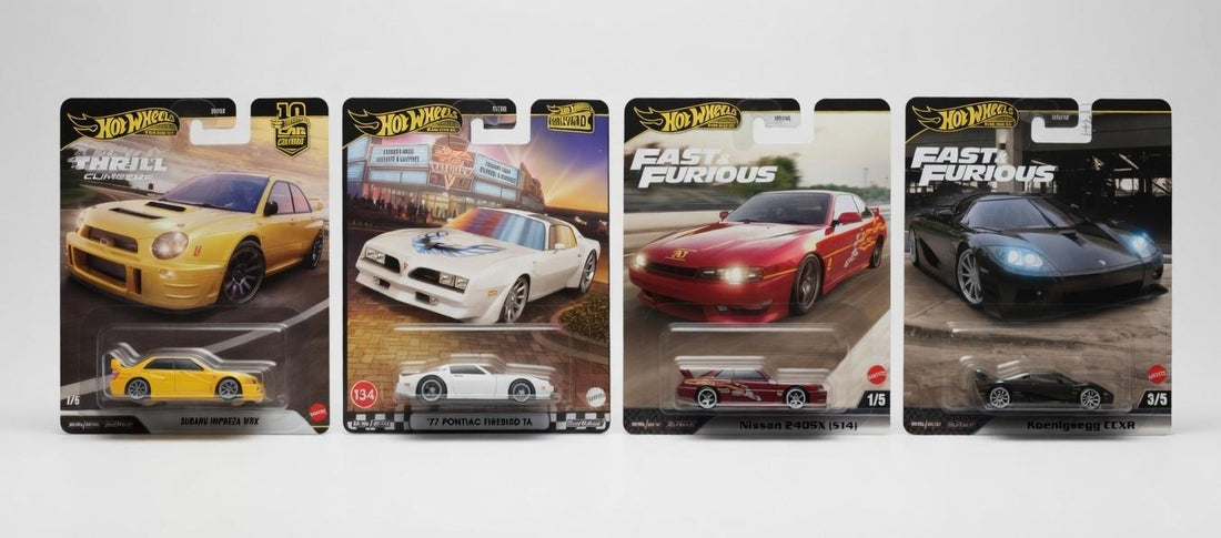 Iconic Movie & Racing hotwheels Collection
