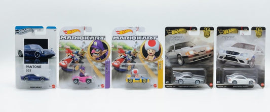 HotWheels Premium Mix Collection: From Pantone Design to Mario Kart Fun & Performance Icons