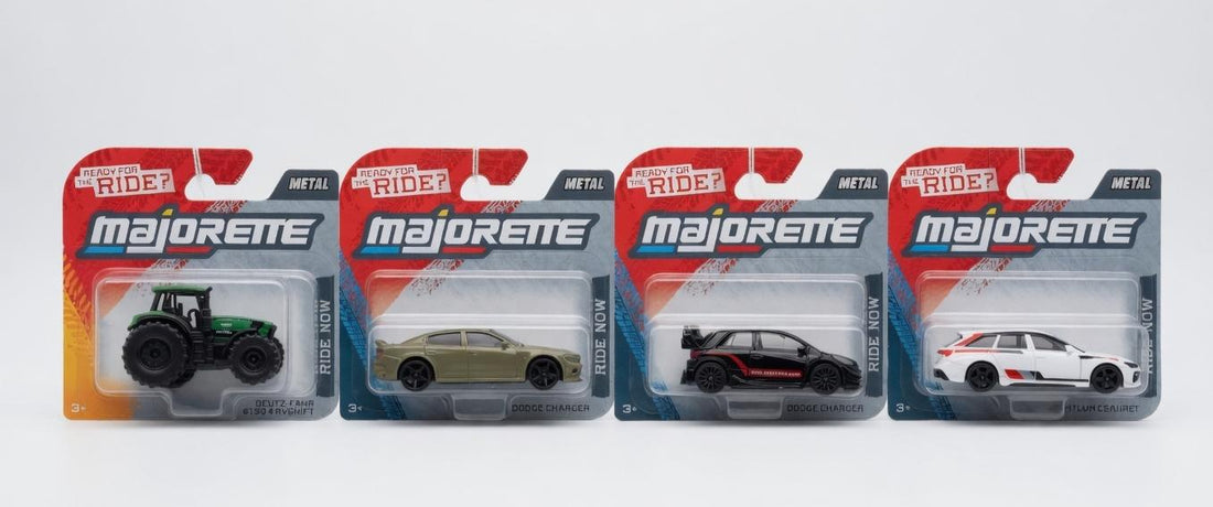 Majorette Diecast Showcase: A Blend of Muscle Cars, Hatchbacks & Heavy Duty Machines