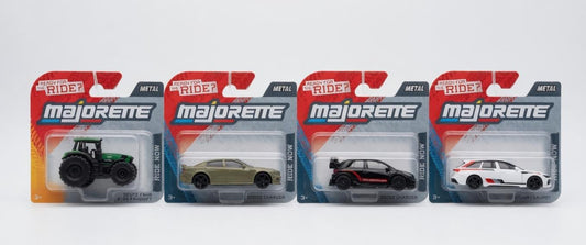 Majorette Diecast Showcase: A Blend of Muscle Cars, Hatchbacks & Heavy Duty Machines