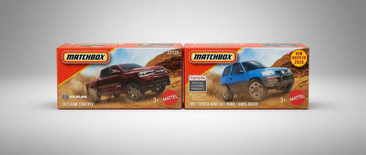 Matchbox 2025 RAM 1500 REV and 1997 Toyota RAV4 Off Road Review