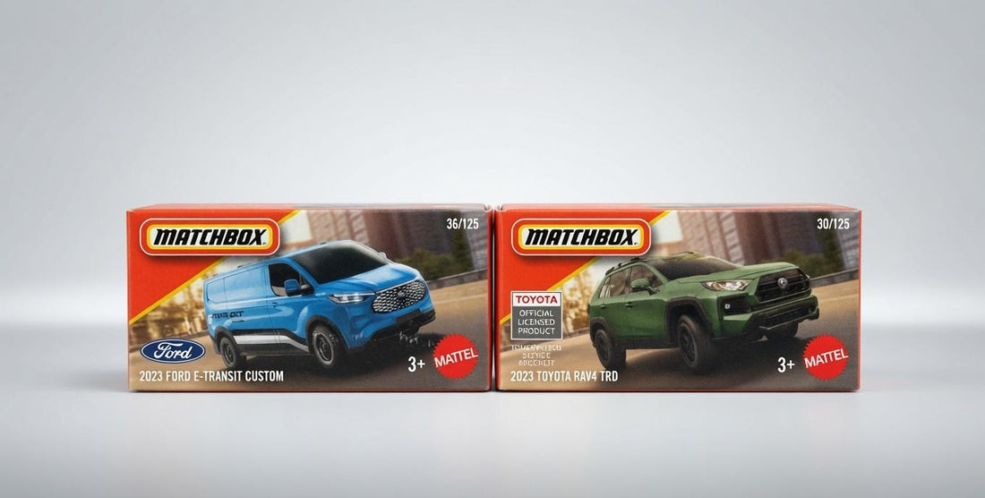 Ultimate hotwheels & Matchbox Diecast Cars Collection Guide: Ford E-Transit Custom & Toyota RAV4 TRD