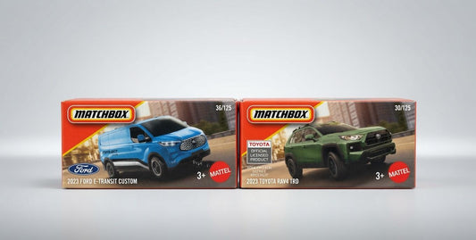 Ultimate hotwheels & Matchbox Diecast Cars Collection Guide: Ford E-Transit Custom & Toyota RAV4 TRD