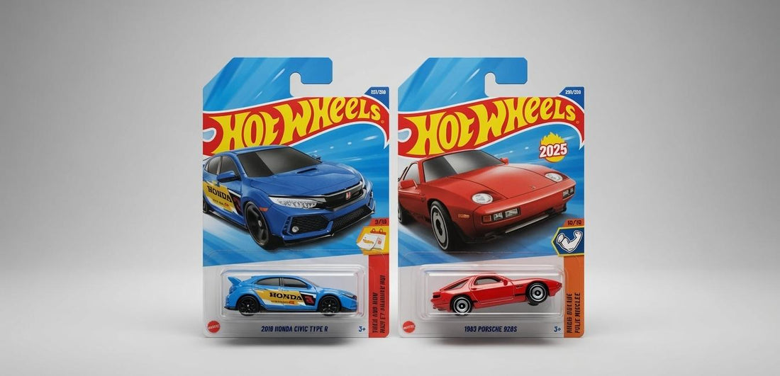 HotWheels 2025 Must-Have Cars: Honda Civic Type R and Porsche 928S