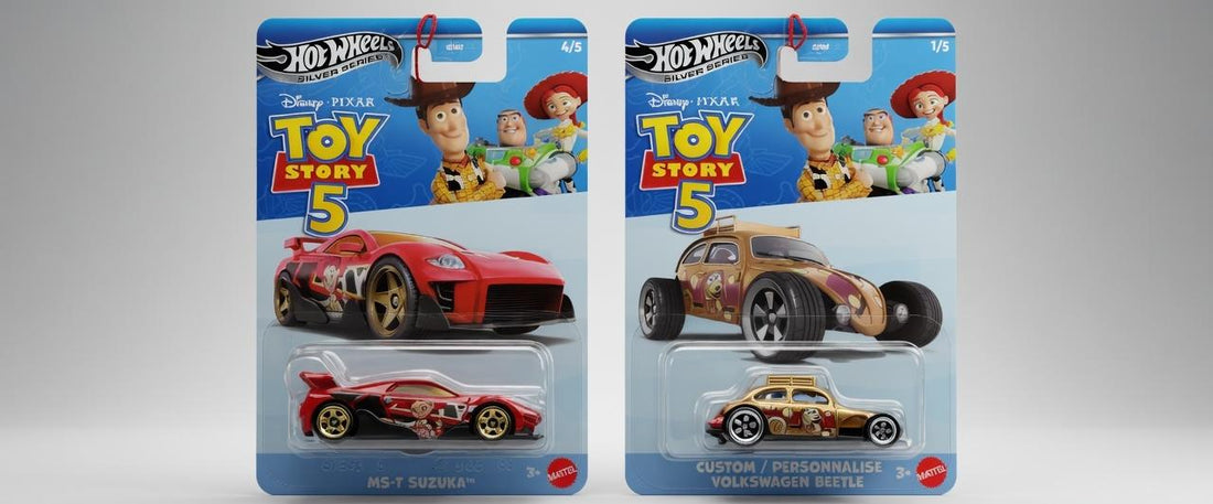 HotWheels Silver Series Toy Story 5: Beetle Custom vs MS-T Suzuka