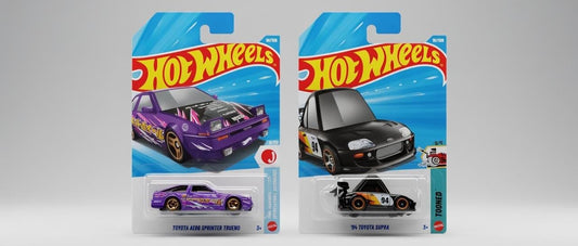 Hotwheels Diecast Review: Toyota AE86 Trueno & ’94 Supra Tooned