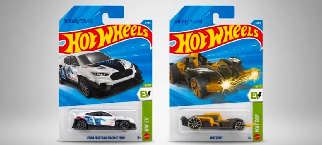 Hotwheels EV Collection: Mustang Mach-E 1400 & Wattzup Detailed Review