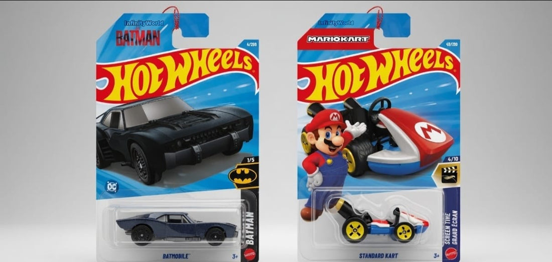 hotwheels Batmobile vs Mario Kart Standard Kart Detailed Review