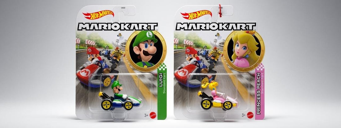 Hotwheels Gaming Cars – Luigi Kart & Princess Peach Kart