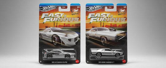 Hotwheels Fast & Furious Muscle vs Tuner Charger R/T & Mitsubishi Eclipse Review