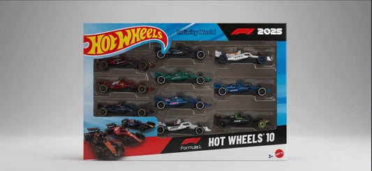 HotWheels Formula 1   2025 Set of 10 Cars – Premium Racing Collection