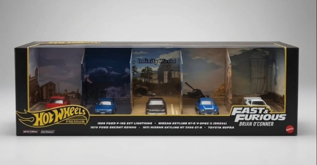 HotWheels Premium Fast & Furious Brian O’Conner 5-Car Set – Ultimate Die-Cast Collector’s Guide