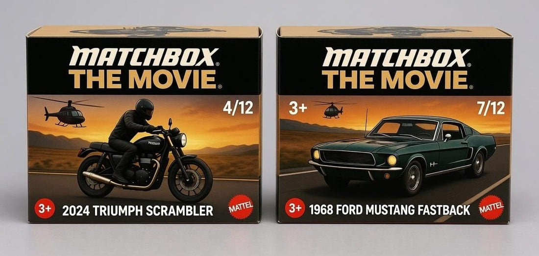 Hotwheels Matchbox Edition: Modern Triumph Scrambler Meets Classic Ford Mustang Fastback
