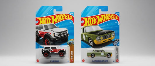 HotWheels 2026 Collection: Ford Bronco and Alfa Romeo Giulia TI Super Review
