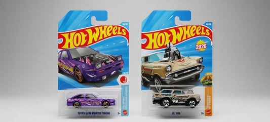HotWheels 2026 Collection: Toyota AE86 Sprinter Trueno & Lil’ Mad Breakdown