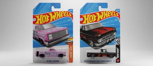 HotWheels Chevy Silverado & Custom ’62 Chevy Pickup: Classic Trucks with Custom Style