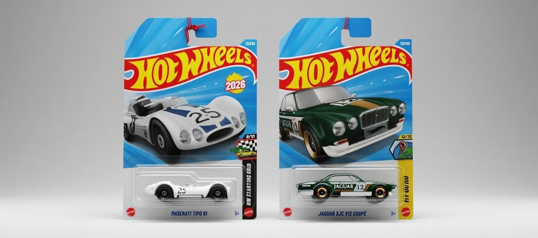 HotWheels Classic Icons: Maserati Tipo 61 and Jaguar XJ12 Coupé Review