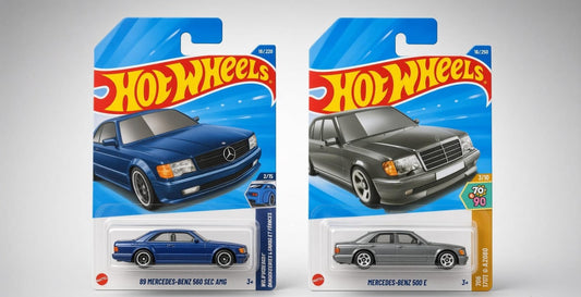 HotWheels Mercedes Legends: 560 SEC AMG & 500 E Diecast Review