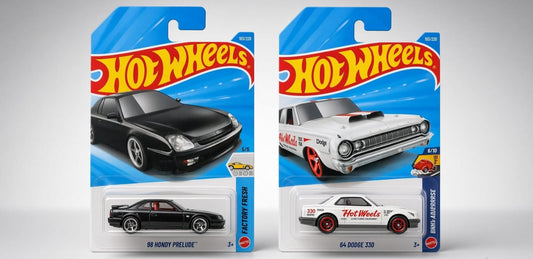 HotWheels 98 Honda Prelude & 64 Dodge 330 Diecast Review for Collectors