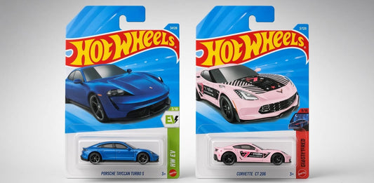 HotWheels Supercars Showdown: Porsche Taycan Turbo S vs Corvette C7 GT