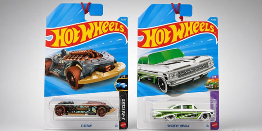 Hotwheels X-Steam & ’59 Chevy Impala – Futuristic Fantasy Meets Classic American Style