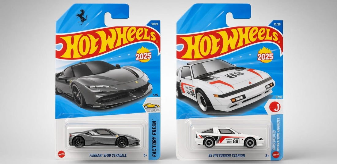 Hotwheels Ferrari SF90 Stradale & ’88 Mitsubishi Starion – Modern Meets Classic