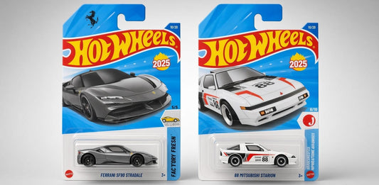 Hotwheels Ferrari SF90 Stradale & ’88 Mitsubishi Starion – Modern Meets Classic