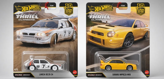 Hotwheels Premium Thrill Climbers: Lancia Delta S4 & Subaru Impreza WRX