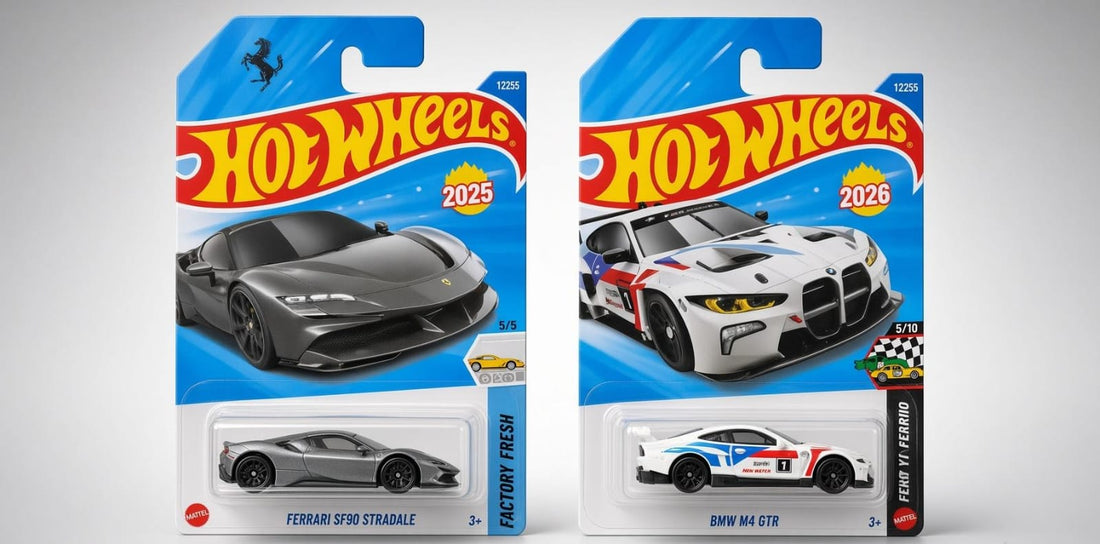 Hotwheels Ferrari SF90 Stradale vs BMW M4 GTR: Two Iconic Die-Cast Cars