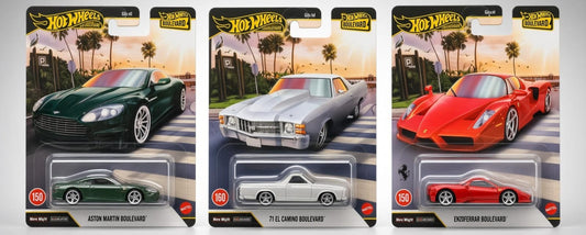 Hotwheels Boulevard Collection: Aston Martin, El Camino & EnzoFerrari