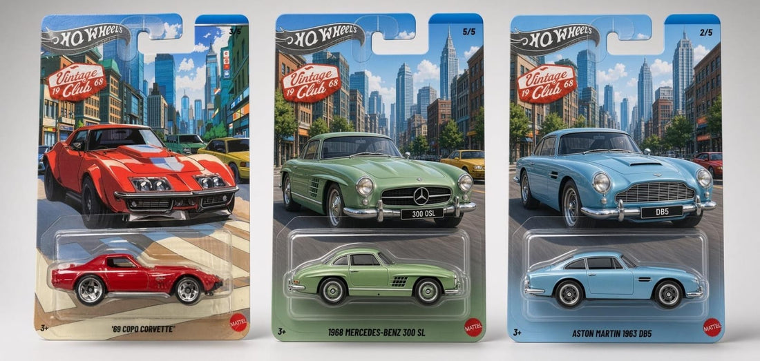 Classic Icons on Wheels: Corvette, Mercedes-Benz & Aston Martin Collection