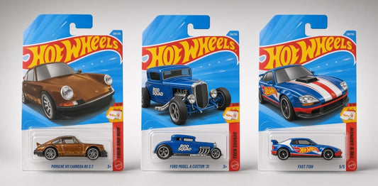 Hotwheels Porsche, Ford & Fast Fish Collection