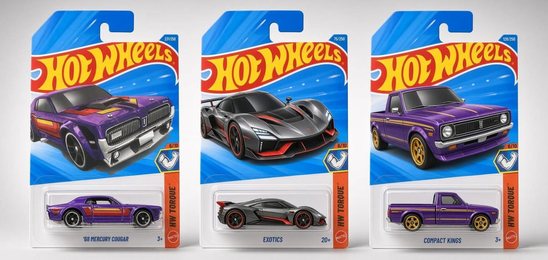 HotWheels ’68 Mercury Cougar, X-Cceleron & Datsun 620 Showcase