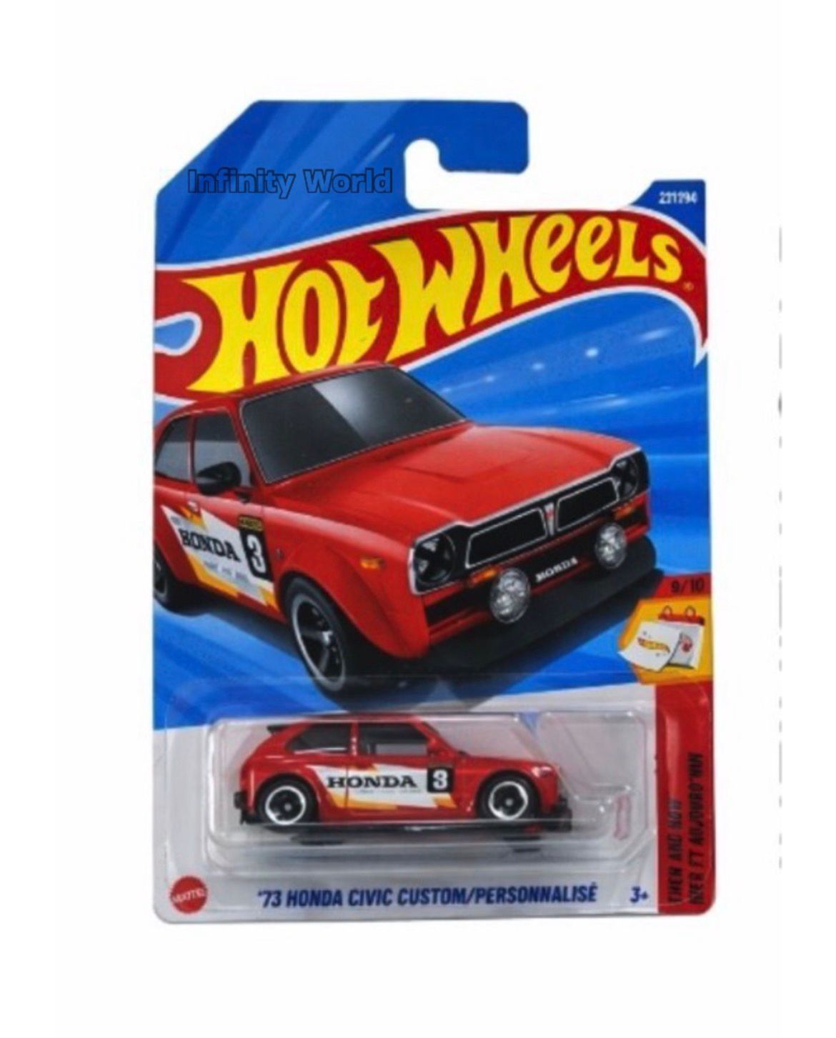 HotWheels '73 Honda Civic Custom /Personnalise