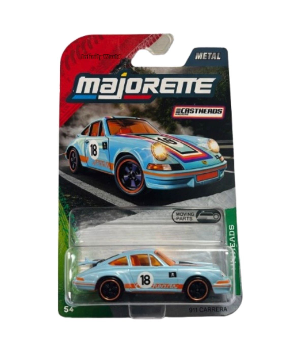 Majorette Castheads Porsche 911 Carrera Rs2.7