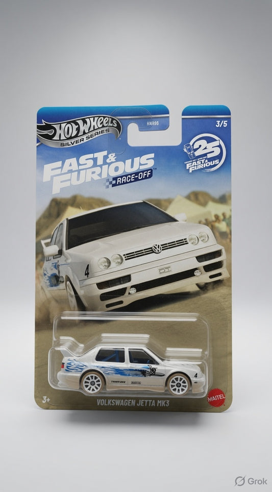 Hotwheels Silver Series Fast and Furious Volkswagen Jetta Mk3