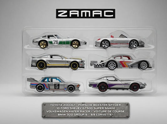 Hotwheels Silver SeriesVolkswagen Golf MK2, Porsche 911 Gt3,Aston Martin One-77'92Bmw M3 ,'73Volvo 142 Gl , '16 Mercedes-Amg GT3