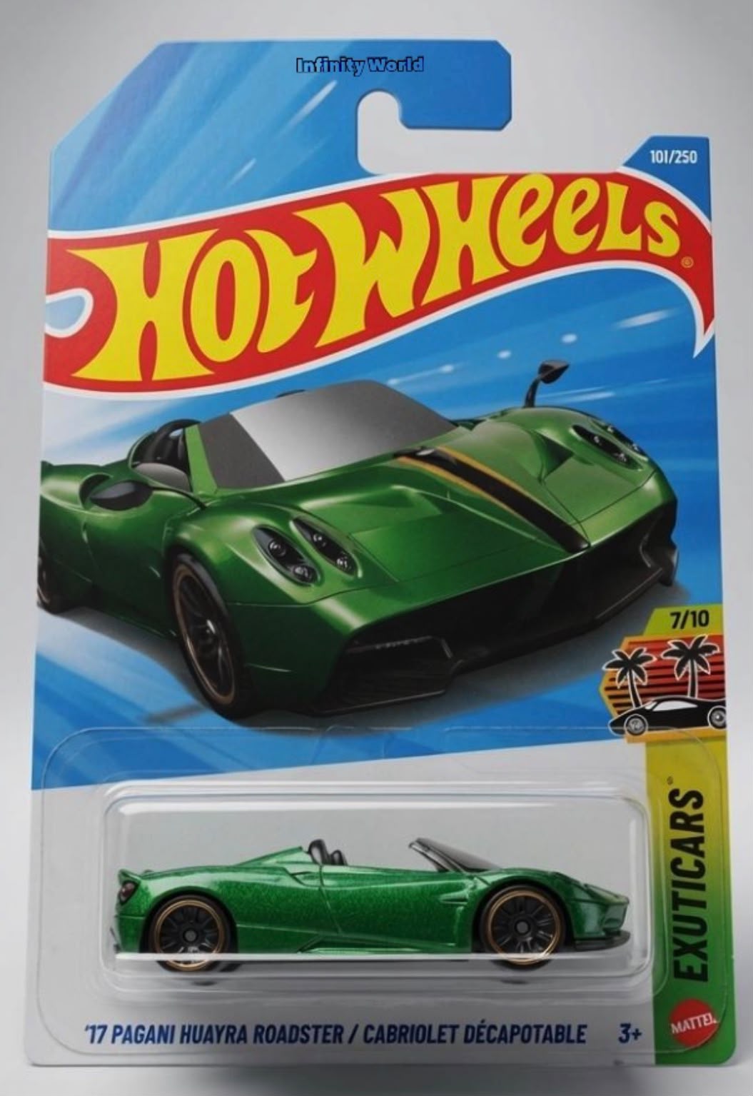 Hotwheels '17 Pagani Huayra Roadster/Cabriolet Decapotable Exoticars
