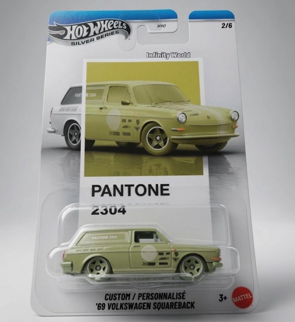 Hotwheels silver series Pantone 2304 Custom / Personnalise'69 Volkswagen Squareback